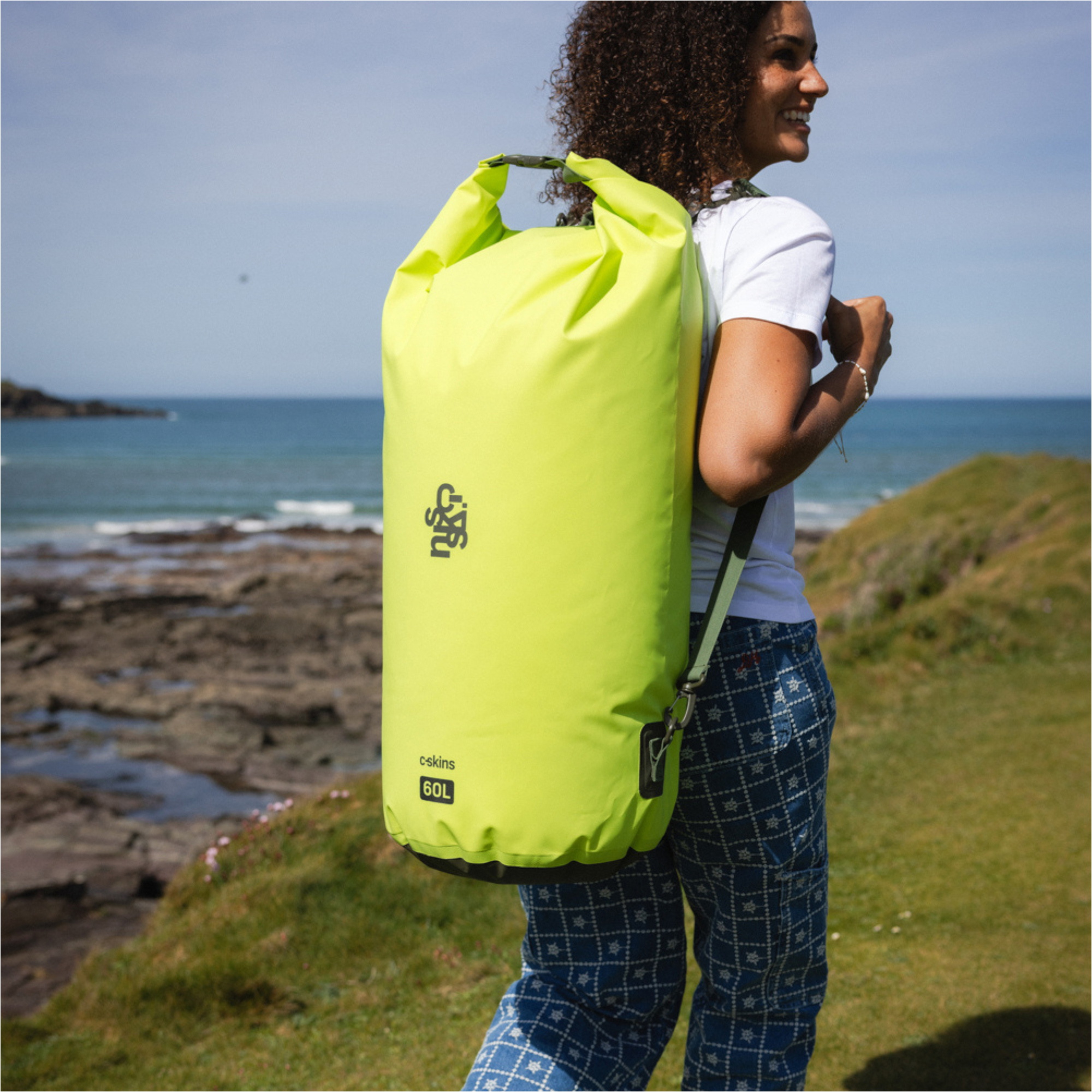 2026 C-Skins Session 60L Dry Bag C-DBSE60 - Flash Green